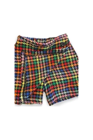 Kız Bebek Desenli Şort Etek-15034 Çok Renkli