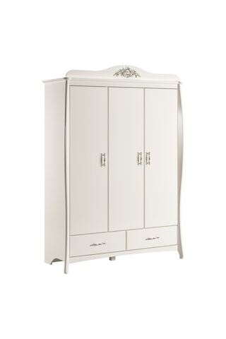 Meltem Kids Prestij Krem Genç Odası Üç Kapılı Dolap
