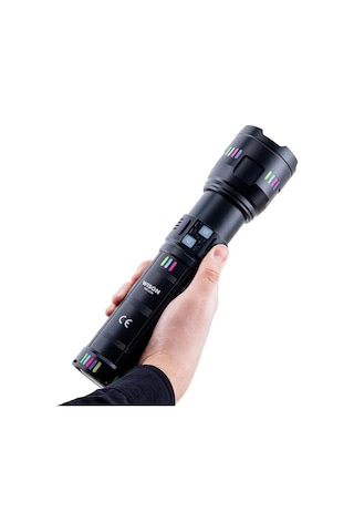 Ws-1150 Uzun Menzilli 60 Watt 5500 Lümen Profesyonel Güçlü El Feneri 5570 Çok Renkli