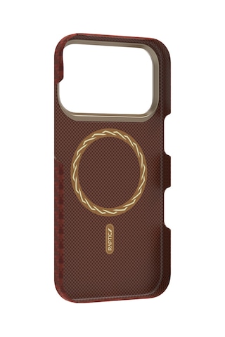 Apple Uyumlu iPhone 17 Pro Kılıf M-safe Şarj Özellikli Raptic Aramid Skin Origin Serisi Kapak Kırmızı