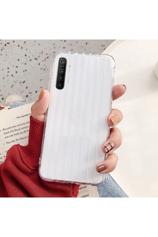 Ally Oppo Realme XT-X2 Trunk Lines İnce Soft Silikon Kılıf