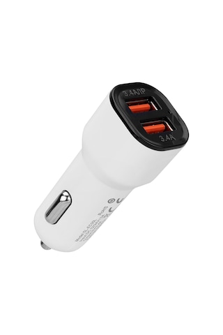 S-Link Sl-Ec30L Lightning Kablolu 3.4A 2 Usb Araç Şarj Cihazı