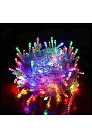 Rgb Renkli Işık Pirinç 10 Metre 100'lü Ledli Yılbaşı Ağaç Işık