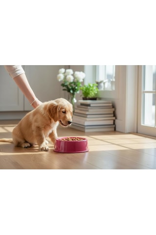 Pasha Pet Plastik Köpek Mama Su Kabı 500 Ml Kırmızı