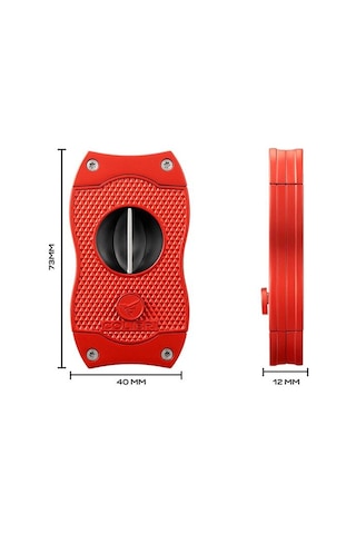 Colibri V-cut Diamond Kırmızı Puro Makası Kesici