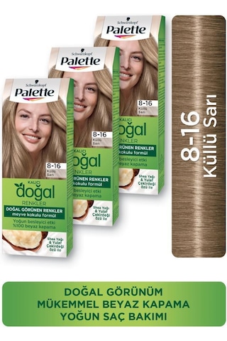 Palette Kalıcı Doğal Renkler Saç Boyası 3 Adet