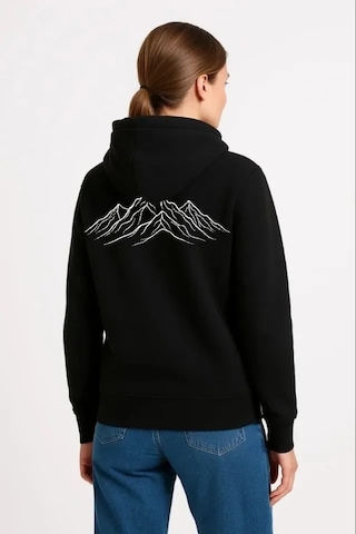 Vexor Nihilist Penguen Özel Tasarım Oversize Kapüşonlu Sweatshirt - Siyah