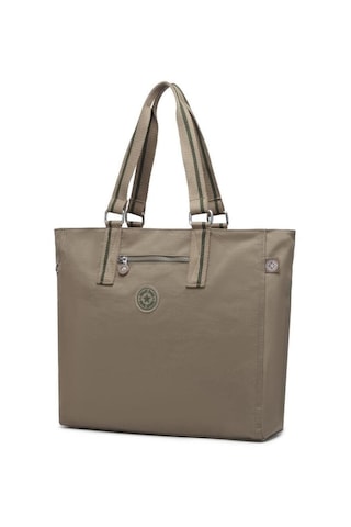 Smart Bags Büyük Boy Omuz Kadın Çantası Krinkıl Kumaş 35884 Kahverengi