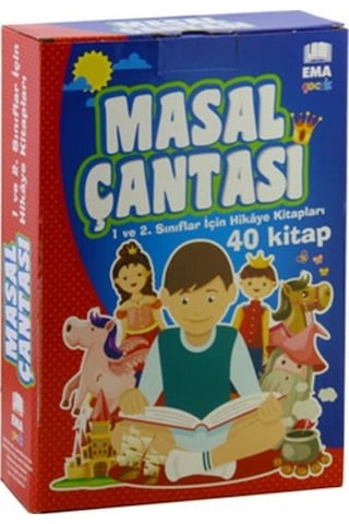 Masal Çantası 100 Temel Eserden Seçilmiş 40 Kitap - 1. ve 2. Sınıflar İçin- Ema Çocuk