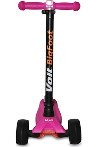 Voit 218C Işıklı Geniş 3 Teker Scooter-Fuşya