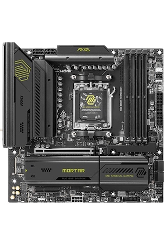 Msı Mag B850m Mortar Wıfı Amd Ryzen B850 Am5 Soket 8400mt/s Wi-fi 7 Matx Anakart