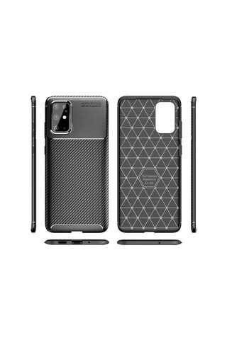 Samsung Uyumlu Galaxy S20 Plus Kılıf Zore Negro Silikon Kapak-Siyah