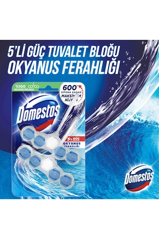 Domestos Okyanus + Çam + Manolya Wc Blok Tuvalet Bloğu 3'lü