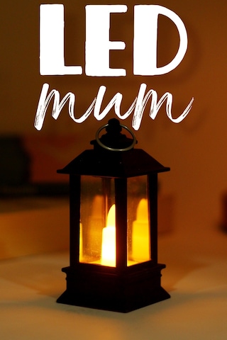 Led Mum Mini Dörtgen Tip Pil Dahil Dumansız Alev Ledli Yapay Dekoratif Mum Dekor Işığı Siyah Pt434 Siyah
