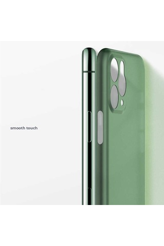 Apple Uyumlu iPhone 11 Pro Kılıf Zore 1.Kalite Pp Silikon-Siyah
