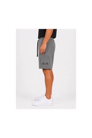 Hzr Wear Erkek Pamuklu Cepli Regular Fit Beli Bağcıklı Komando Cepli Şort Siyah