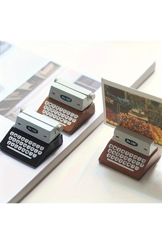 Trendooze Gaojunshop01 Siyah Ahşap Mini Kartlık, Ofis Dekorasyonu Siyah