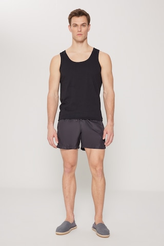 AC&Co / Altınyıldız Classics Erkek Sıyah Standart Fit Normal Kesim %100 Pamuk 2'li Atlet Paketi