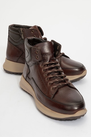 James Franco Hakiki Deri Süper Hafif İki Katmanlı Faylon Taban Ortopedik Ayağınıza Nefes Aldıran Astarlı Tam Numara Erkek Bot 1528 Kahve