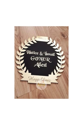 Özel Üretim Dekoratif Zeytin Dalı Model Kapı Süsü Gold Özel Üretim Dekoratif Zeytin Dalı Model Kapı Süsü Gold