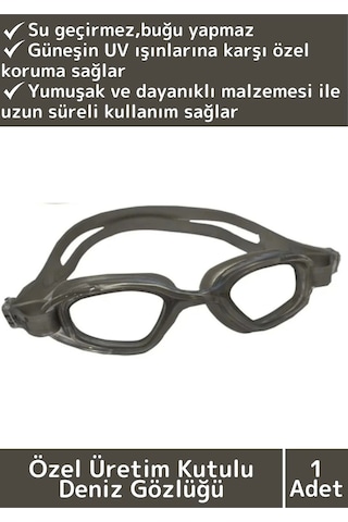Premium Seri Ayarlanabilir Kayış Su Geçirmez Uv Koruma Silikon Plastik Antifog Kutulu Deniz Gözlüğü Çok Renkli