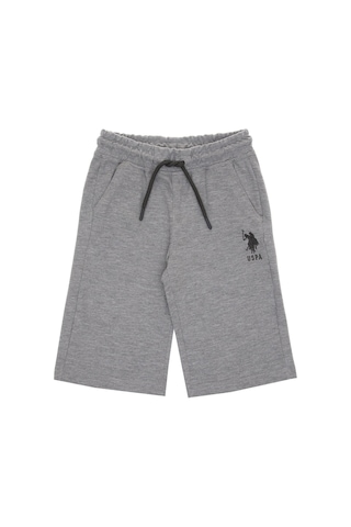 U.S. Polo Assn. Erkek Çocuk Gri Melanj Örme Şort 50298078-VR086