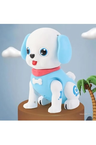 Aya Toys Fun Dog Sesli Işıklı Hareketli Pilli Köpek 40272 Mavi