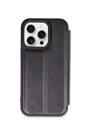 Cosmotex Newface Apple iPhone Uyumlu 14 Pro Max Kılıf Flip Cover - Siyah