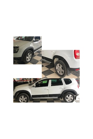 Dacia Duster 2010 2011 2012 2013 2014 2015 2016 2017 Uyumlu Kapı Ve Çamurluk Koruma Dodik Seti Siyah 12 Parça