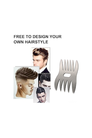 Yifomall Çift Taraflı Saç Şekillendirme Tarağı - Saç Masajı Ve Kolay Stil İçin Plastik Tarak