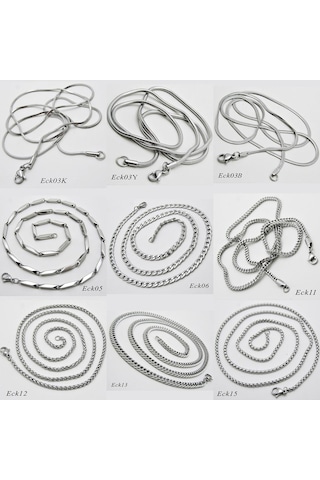 Paslanmaz Çelik Erkek Kolye Zincir 1 Adet Ürün