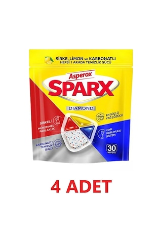 Sparx Bulaşık Makinesi Deterjanı 30lu 4 Adet