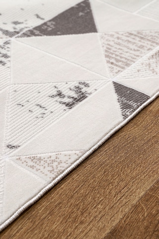 Bambu Saten Halı Kilim Salon Mutfak Koridor Yolluk Dokuma Makine Halısı Petra 4 Gri Kahverengi Kahverengi