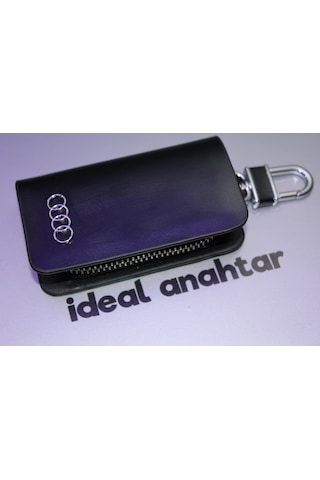 Venotto Audi Uyumlu Deri Özel Anahtarlık Siyah