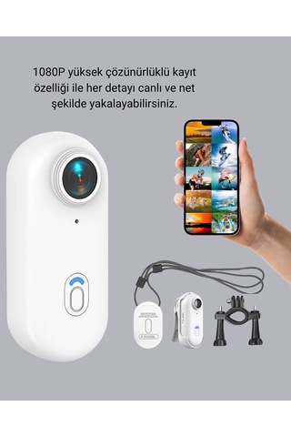 Mey İthalat 1080p Suya Dayanıklı Aksiyon Spor Kamerası 120 Geniş Açı Ve Wifi Destekli