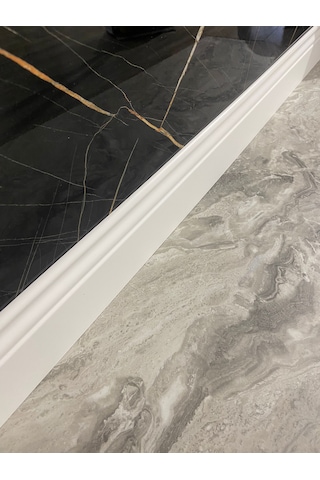 10 Cm Cenova Lake Beyaz Pvc Kaplama Parke Süpürgelik