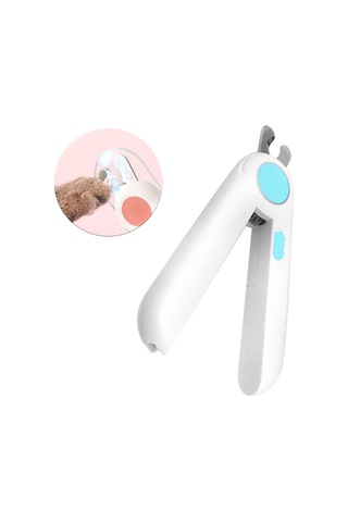 Geekyou Kedi Köpek Led Işıklı Tırnak Kesici, Kan Damarı Gördürücü, Ergonomik Tasarım, Paslanmaz Çelik, Mavi Renk