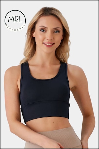 Kadın Lacivert Sporcu Sütyeni Pedli Likralı Destekleyici Su Sporları Koşu Fitness Dans Sports Bra Lacivert