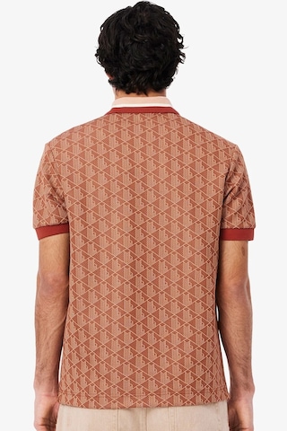 Lacoste Classic Fit Monogram Polo T-shirt Erkek Polo Yaka Tişört Kiremit Kiremit