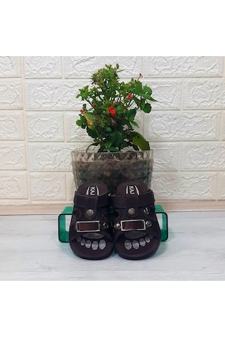 Fiyra Kajma Siyah Renk Erkek Çocuk Günlük Terlik 001