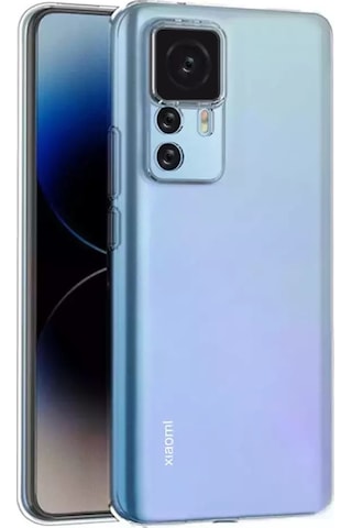 FitCase Xiaomi Mi 12T / 12T Pro Kılıf Kamera Korumalı Silikon Şeffaf Arka Kapak