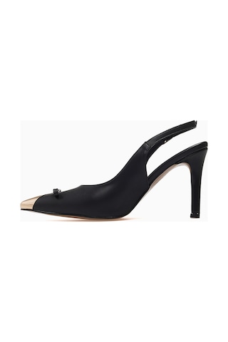 Kuum Kadın İnce Topuklu Stiletto Ayakkabı 26k K145-25882 Siyah