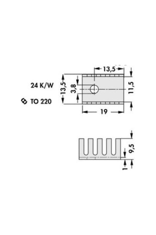Alüminyum Soğutucu Heatsink To-220