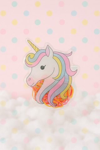 Şehrazat Handmade Unicorn Paket Çantali Mini Lastik Saç Tokasi Çok Renkli