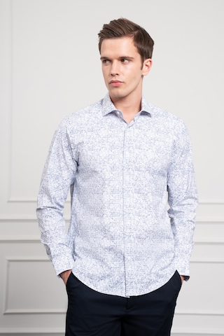 Morven Erkek Lacivert Trend Dynamic Fit İtalyan Yaka Gömlek 25ms004021200 Lacivert