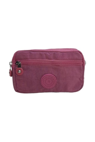 Baginn Klinkır Kumaş Çok Cepli Cüzdan El Çantası Çapraz Çanta Yağmur Geçirmez Postacı Çanta Pembe Renk 571 001