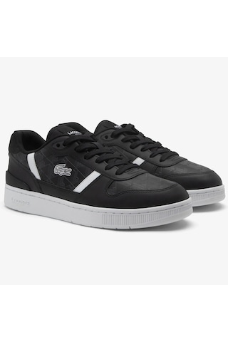 Lacoste T-clip Set 224 01 Leather Mens Sneaker Hakiki Deri Erkek Günlük Spor Ayakkabı Siyah