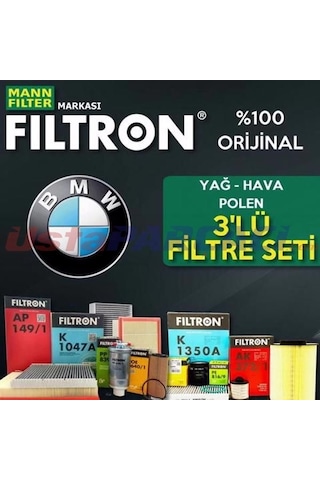 Bmw 3.20 D Mann Filtron Filtre Bakım Seti E90 2006-2012 (495301308)