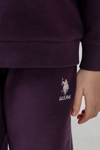 U.S. Polo Assn. Kız Çocuk Baskılı Mor Uzun Kol Eşofman Takımı Us2712-c-v1 Us2712-c-v1