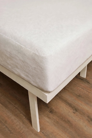 Elovias Sıvı Geçirmez Fitted Bazalı Honeycomb Desenli Yatak Alez Seti Fitted Bazalı Alez Ve 2'li Yastık Alez Koruyucusu Beyaz Tek Kişilik - Çift Kişilik